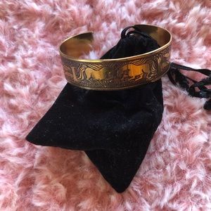 Brass Unicorn Cuff